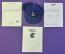 WALTER ALSTON - 1974-76 GAME USED - SIGNED - BASEBALL HAT - LA DODGERS - JSA COA