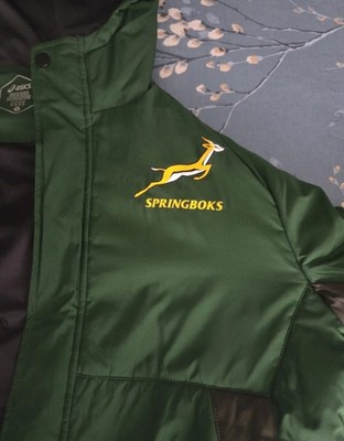 ASICS SPRINGBOKS フード付きジャケット Lサイズ Springbok South Africa SA Rugby Jacket Coat ASICS New Without Tags