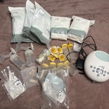 Motif Luna Double Electric Breast Pump, 24/28mm Shields, Expression Mode, White