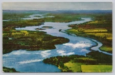 Billion Dollar St. Lawrence River Seaway Power Project Postcard