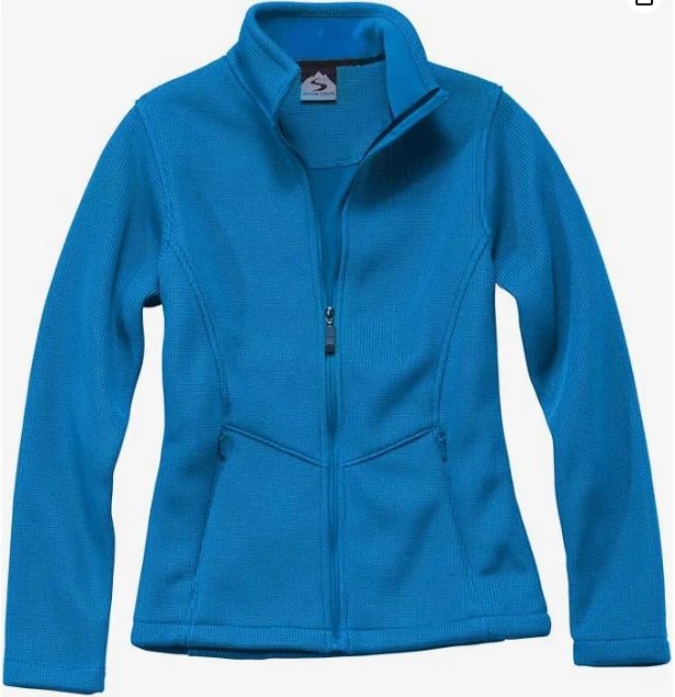 New Womens 3415 Storm Creek Ironweave Bonded Fleece Jacket Storm Blue Sz: 2XL