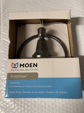 Moen Bradshaw Oil-Rubbed Bronze Wall Mount Towel Ring DN36860RB NEW IN BOX