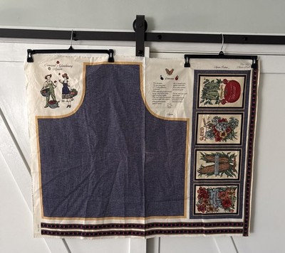 Concord s Gardening Apron PANEL CUT & SEW Vintage Joan Kessler Design