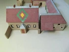HOUGOUMONT WATERLOO FARM 1/72 AIRFIX MOUNTED AND PAINTED WITH SMALL MISSING