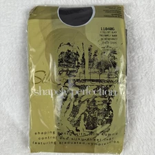 Silkies Ultra Shapely Perfection Control Top Pantyhose X Tall Off-Black Sheer