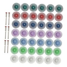 42pcs 1 Inch Radial Bristle Disc Kit with 3mm Shank for Rotary Tools,Detail