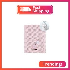 CREVENT 30''X40'' Cute Cozy Fluffy Warm Baby Blanket for Girls Infants Toddlers'