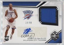 2019 Panini Chronicles Limited Rookie Jersey /99 Darius Bazley #LR-DBA Auto 1t2s