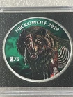 Necrowolf Zombucks Colorized 1 Troy Ounce .999 Fine Silver- Only 1200 Minted