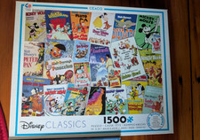 Disney Movie Posters Collage 1500 Piece Puzzle Ceaco Drive In Movie 1000 Piece