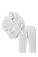 Baby Boy Suit Sets Baby Boy Clothes Formal Wedding Outfit 5 PCS 12 -18 Months