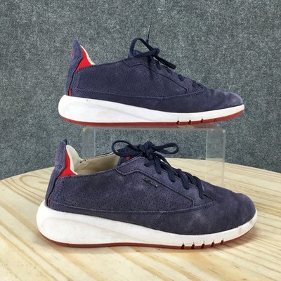 Geox Respira Shoes Womens 6 D Aerantis Sneakers Blue Lace Up Casual Low Top