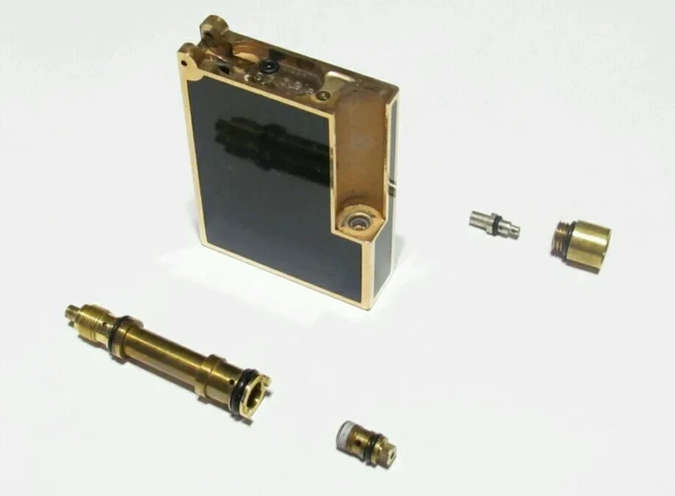 ST DuPont Accendino Ligne 2 O-ring per Servizio/Riparazione Set Nuovo + Adattatore + Flint - Immagine 4 di 4