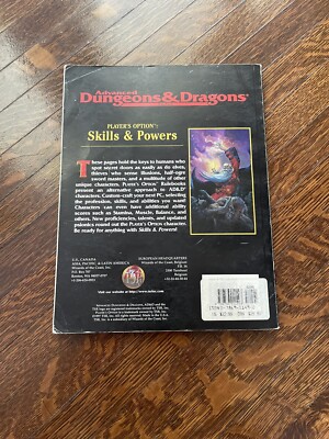 AD&D2 - Player’s Option: Skills & Powers (softcover) - TSR - Bon état