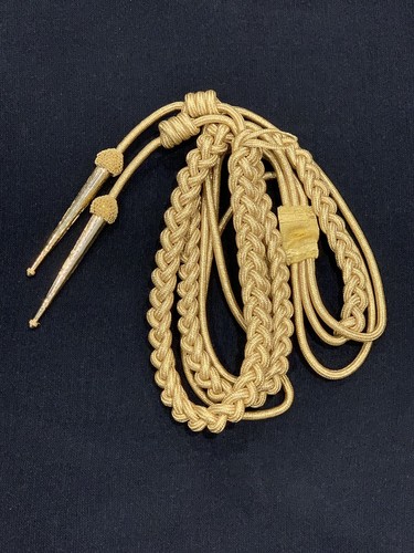 Aiguillette Gold Mylar Army Air Force Navy - Zdjęcie 1 z 3