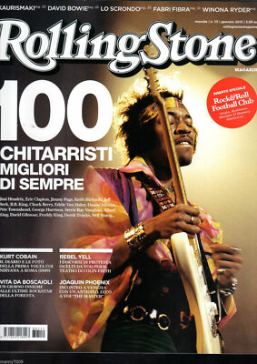 RIVISTA ROLLING STONE 111 - 100 CHITARRISTI MIGLIORI DI SEMPRE GENNAIO 2013