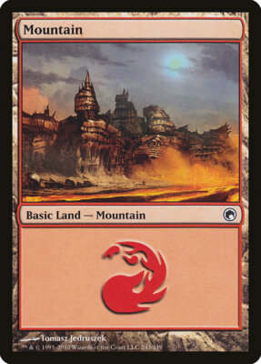 Mountain Basic Land-Mountain # 243 Scars of Mirrodin,Common English MTG