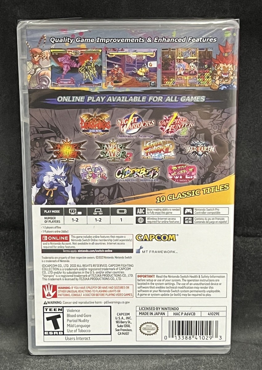 Capcom Fighting Collection (Nintendo Switch) BRAND NEW 13388410293