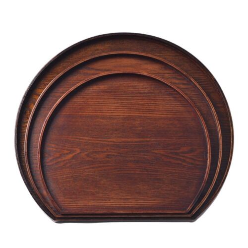 Household Tableware Dinner Plate Semicircle Tray Kitchen Supplies Serving Tray - Picture 1 of 14