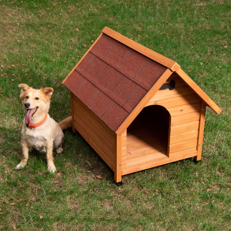 Offerta Cuccia Cani Legno Cipresso M 65x88x76 cm - Esterno + Regalo