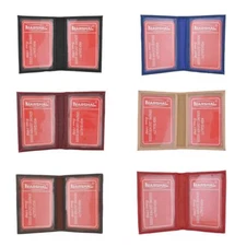 Slim Thin Leather Credit Card ID Mini Wallet Holder Bifold Driver's License...