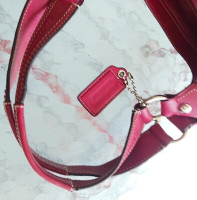 バッグ Coach Soho Hobo Red Shoulder Bag Coach Burgundy Red Suede Leather Soho Hobo Vintage Bag Y2K D0793