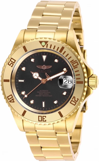 Orologio Automatico Invicta Pro Diver Uomo 44mm Acciaio: Movimento Meccanico E Quadrante Nero