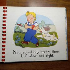 Rare Children's Two Little Shoes Collectible Adorable 1947