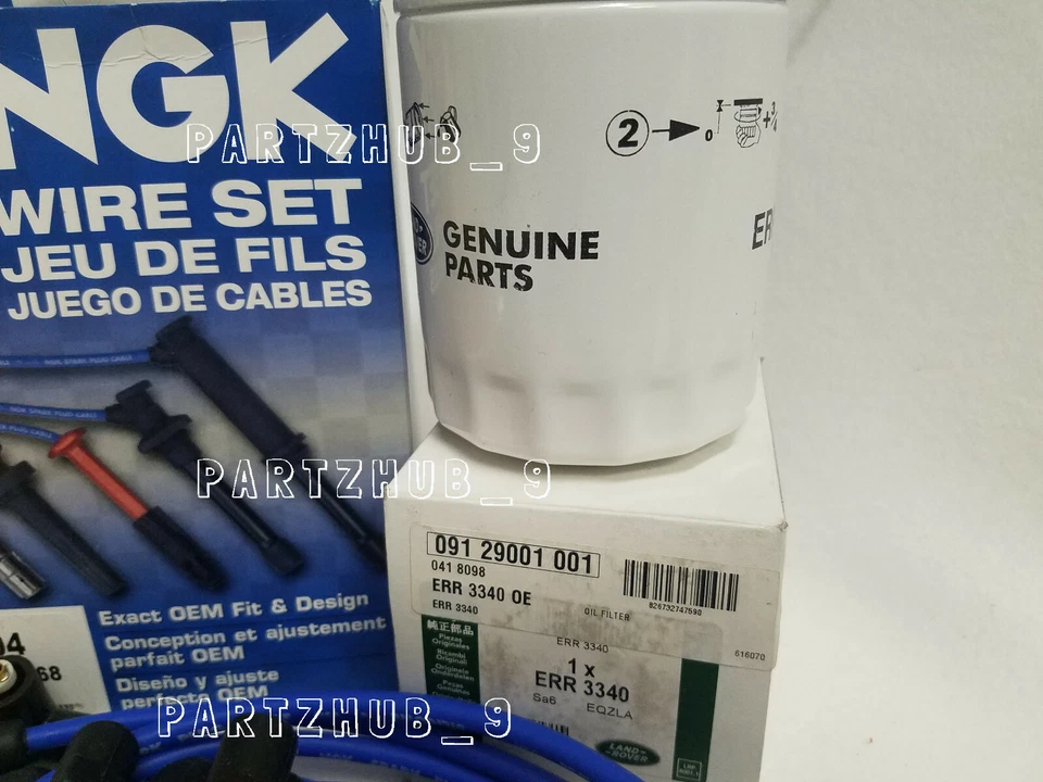 Kit de afinación filtros Land Rover Discovery II-aceite-aire-combustible-bujías-cables 99-01 Foto 3 de 4