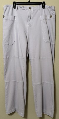 Lola Jeans Womens 36 Wide Leg High Rise Cargo Pockets Purple Lavender Lagonlook