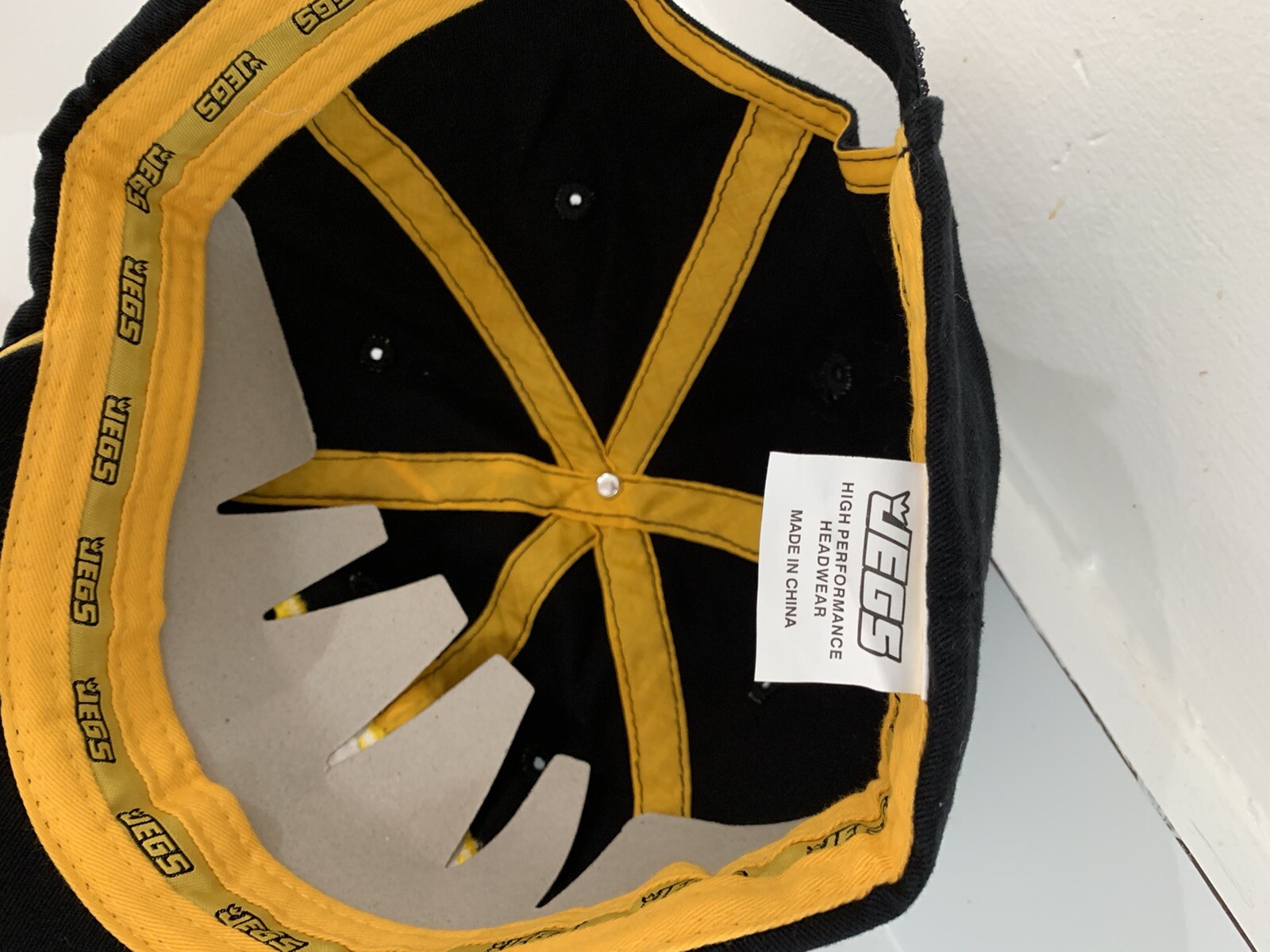 JEGS Racing Hat Collectibles Black Adjustable Strap Cap Embroidered