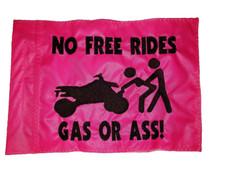 Custom GAS OR A S ATV Safety Replacement Whip Flag. Made to fit all whips