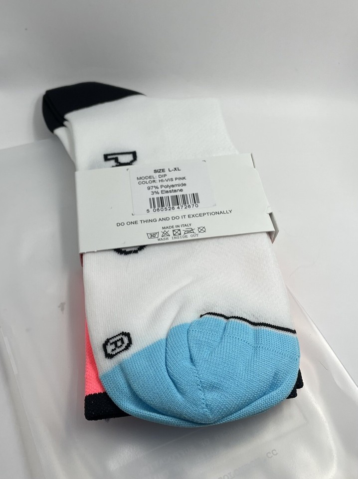 Chaussettes de running - LPST Jaune fluo / Ciel – Pente Douce