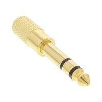 Inline® Audio Adapter, 6,3Mm Klinke Stecker An 3,5Mm Klinke Buchse, Stereo, Gold