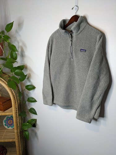 Patagonia Quarter 1/4 Zip Mens XL Grey 