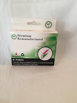 Green Project E-T0603 Magenta Ink Cartridge Replaces Epson T060320 Exp. 2/2011