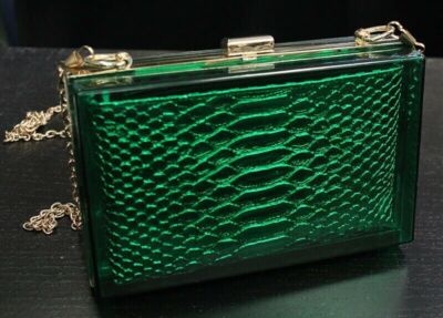 Green Acrylic Bag With Insert