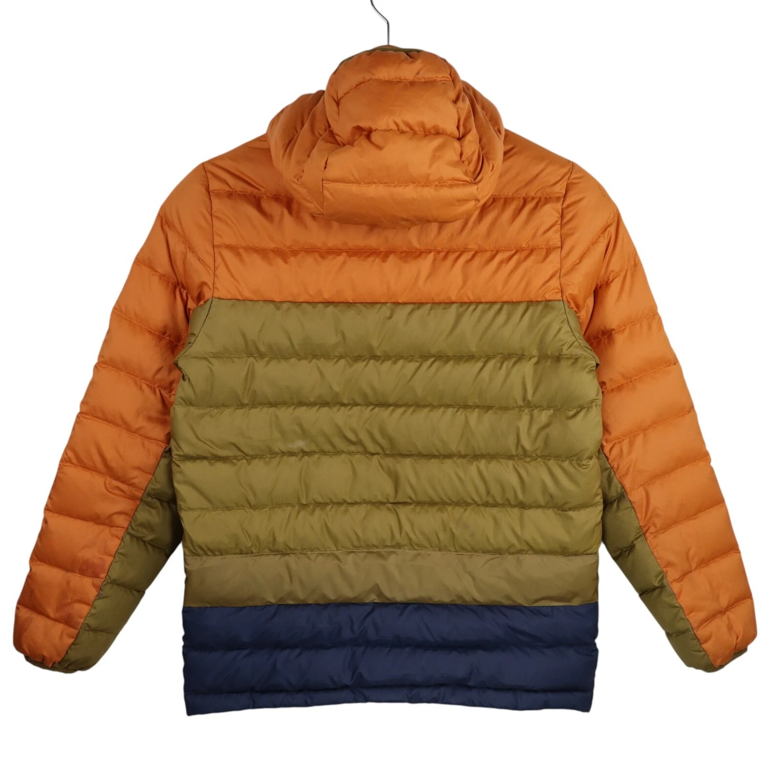 patagonia down insulated quilted striped jacket