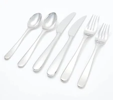 Lenox 18/10 Stainless Steel 24-Piece Flatware Set w/ Steak Knives