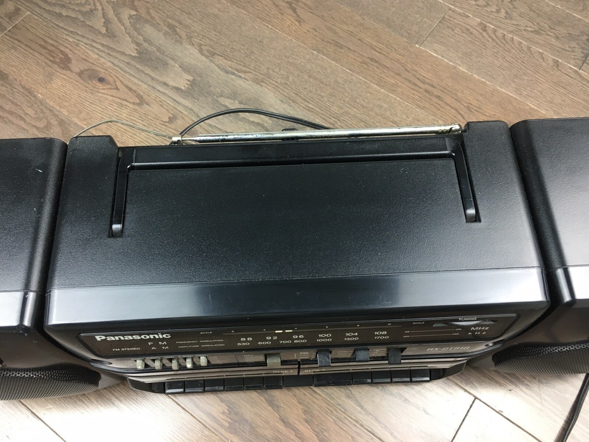 PANASONIC RX-CT810 Portable AM/FM Stereo Radio Dual Cassette Deck