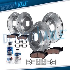 Front Rear Drilled Brake Rotors Ceramic Pads For 1999 2000 Honda Civic Si Coupe Front Rear Drilled Brake Rotors Ceramic Pads For 1999 2000 Honda Civic Si Coupe