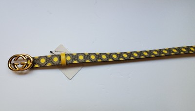SALE! NWT Gucci interlocking GG polka-dots GG print belt  display picture 2