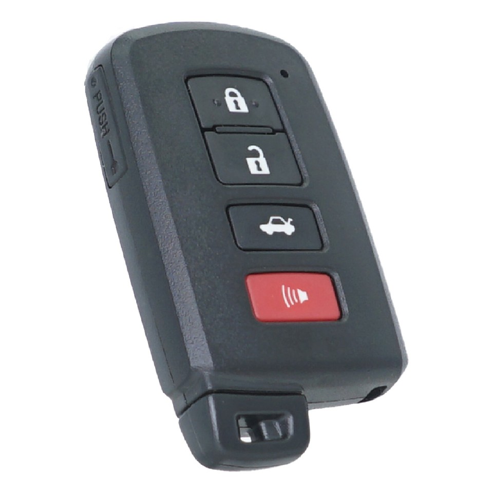 Replacement Keyless Remote Key Fob For 2015-2017 Toyota Camry & Corolla - Black, With H Chip
