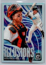 2020 Donruss Optic #OI-3 Buster Posey Optic Illusions Holo