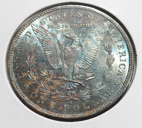 1880-O Morgan Silver Dollar in Uncirculated Condition Toned KM#110 (778) - Picture 3 of 3