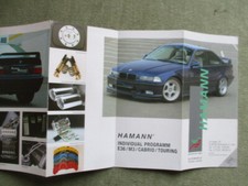 Hamann Motorsport BMW M3 Cabrio Touring E36 Flyer brochure