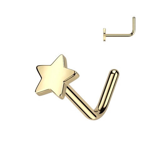 Piercing coude de nez en Titane - Etoile On Top - - Picture 7 of 8
