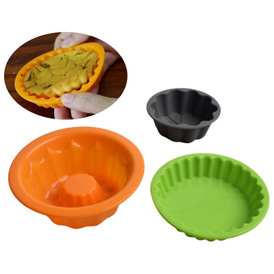 Silicone Quiche Molds Flexible Small Pie Baking Pans Celebration Mini Tart  Pan