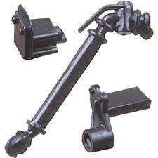 Kadee #438 HO Scale Air Hose & Angle Cock Details Plastic (10 Pair Package)