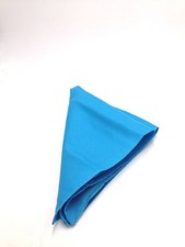  95 Bloomingdales Men Pocket Square Casual Solid Blue Dress Suit Handkerchief